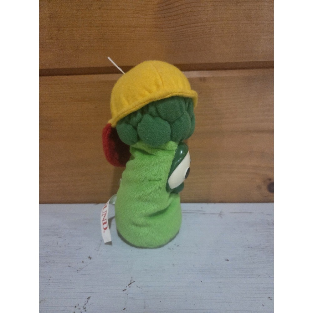 Big Idea Veggie Tales 6" Jr Asparagus Beanbag Plush 1998 Gund Brand Vegetable - Picture 2 of 4